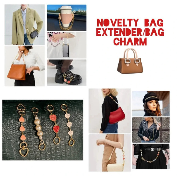 NIP- 2 Pc Novelty Bag Extender/Charm (Buyers Choice) - Picture 1 of 11